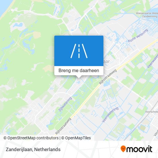 Zanderijlaan kaart