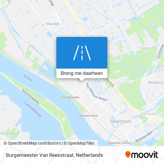 Burgemeester Van Reesstraat kaart
