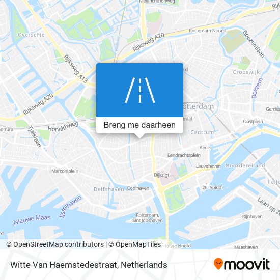 Witte Van Haemstedestraat kaart