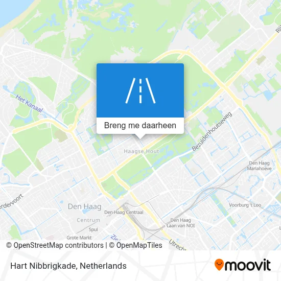 Hart Nibbrigkade kaart