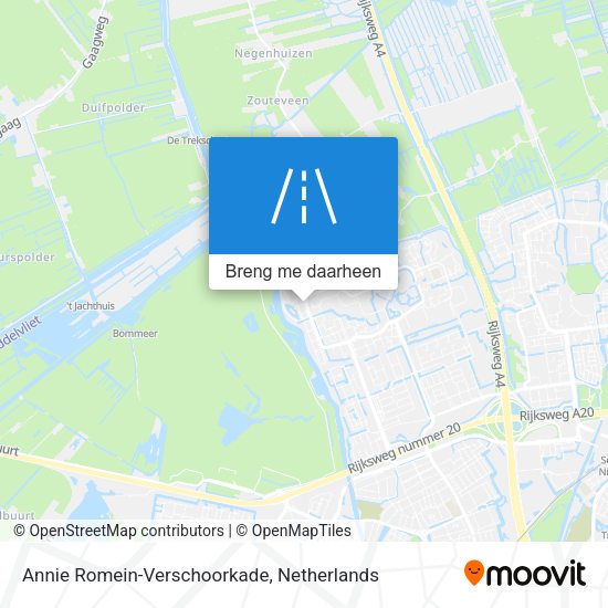 Annie Romein-Verschoorkade kaart