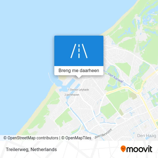 Treilerweg kaart