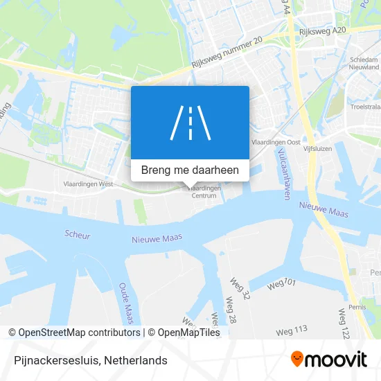 Pijnackersesluis kaart