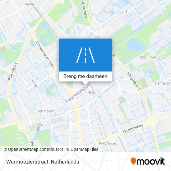 Warmoezierstraat kaart