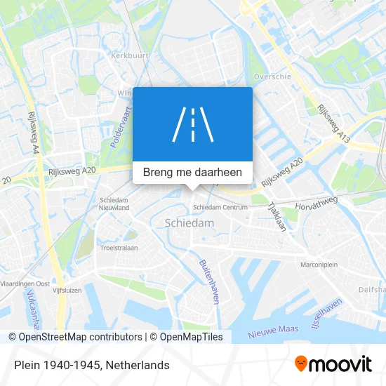 Plein 1940-1945 kaart