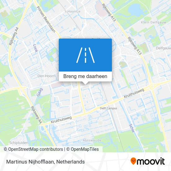 Martinus Nijhofflaan kaart