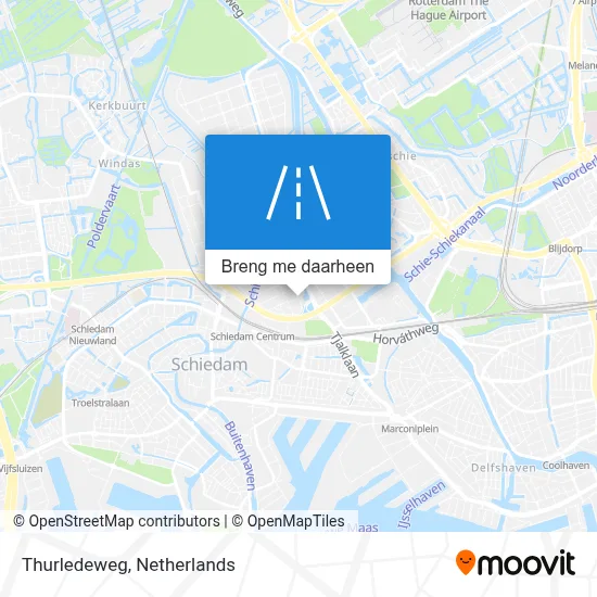 Thurledeweg kaart