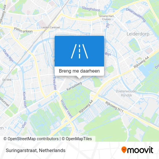 Suringarstraat kaart