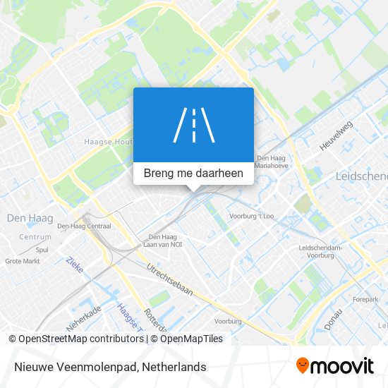 Nieuwe Veenmolenpad kaart