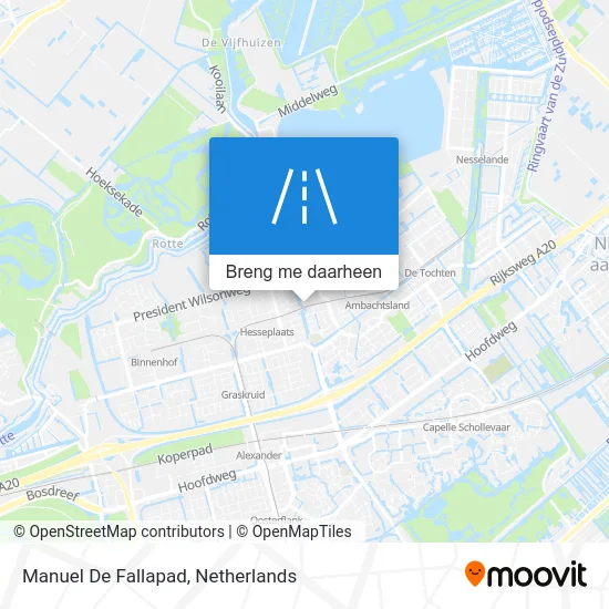 Manuel De Fallapad kaart