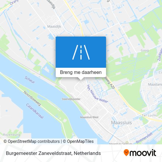 Burgemeester Zaneveldstraat kaart