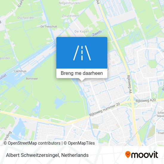 Albert Schweitzersingel kaart