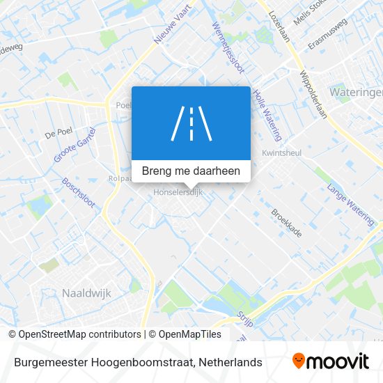 Burgemeester Hoogenboomstraat kaart