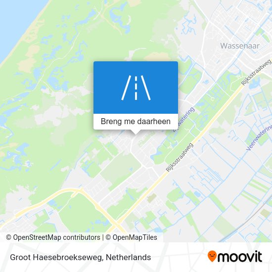 Groot Haesebroekseweg kaart