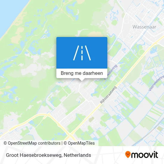 Groot Haesebroekseweg kaart