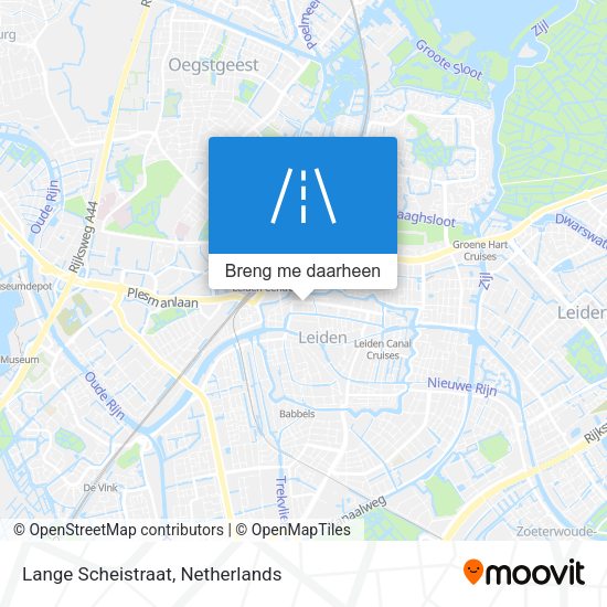Lange Scheistraat kaart