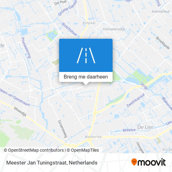 Meester Jan Tuningstraat kaart