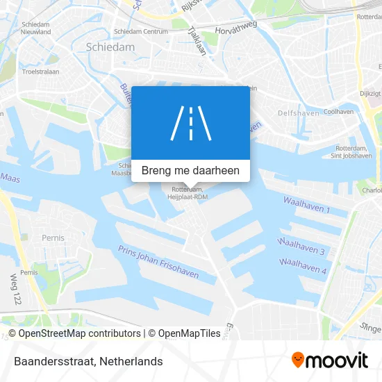 Baandersstraat kaart