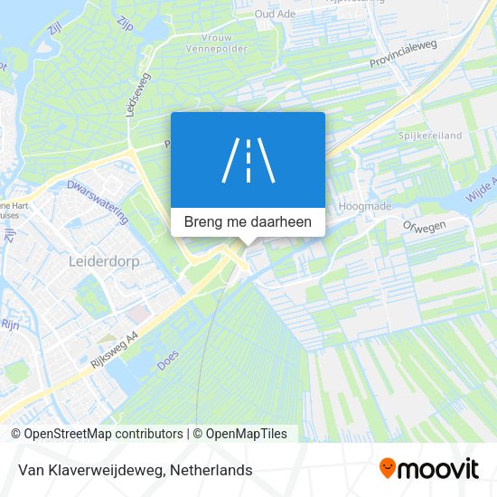 Van Klaverweijdeweg kaart