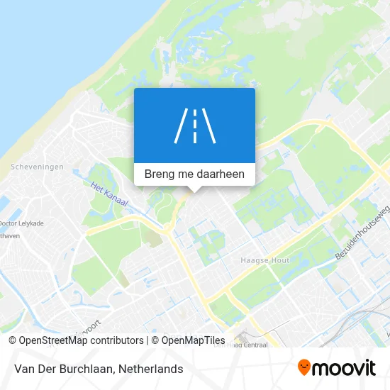 Van Der Burchlaan kaart