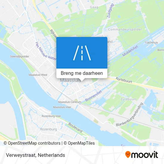 Verweystraat kaart