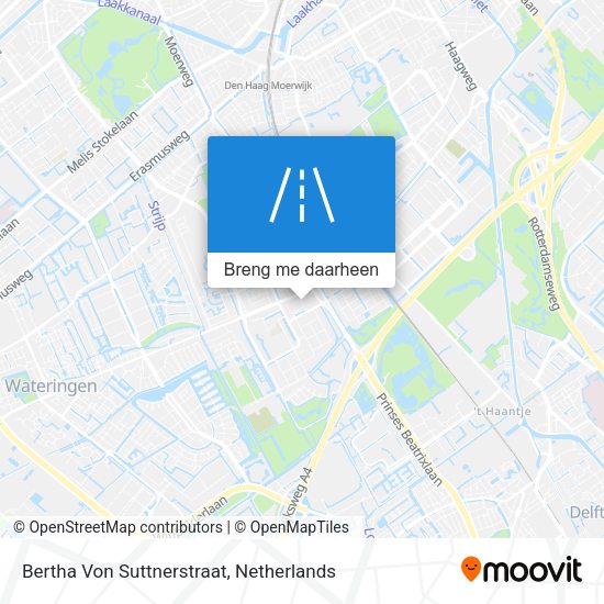 Bertha Von Suttnerstraat kaart