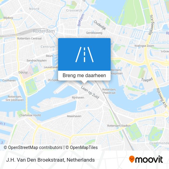 J.H. Van Den Broekstraat kaart