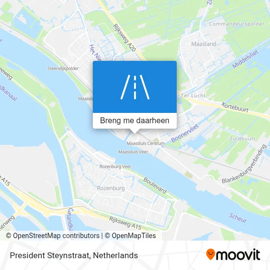 President Steynstraat kaart