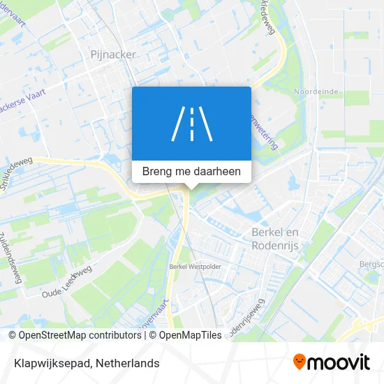 Klapwijksepad kaart