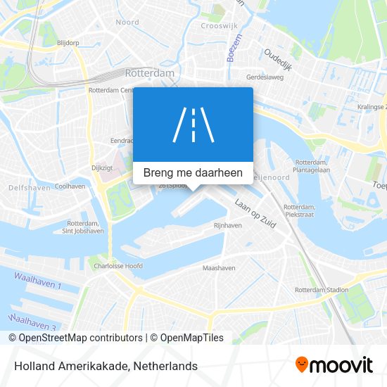 Holland Amerikakade kaart