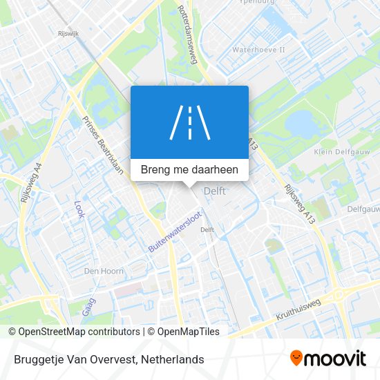 Bruggetje Van Overvest kaart