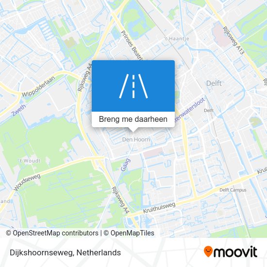 Dijkshoornseweg kaart