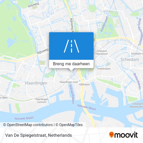Van De Spiegelstraat kaart