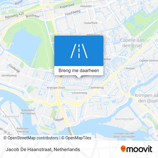 Jacob De Haanstraat kaart