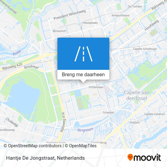 Hantje De Jongstraat kaart
