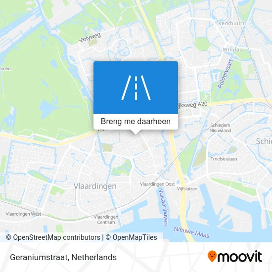 Geraniumstraat kaart