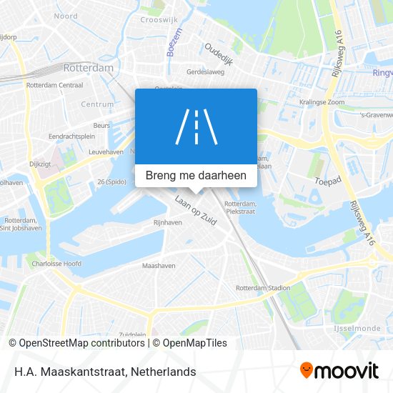 H.A. Maaskantstraat kaart