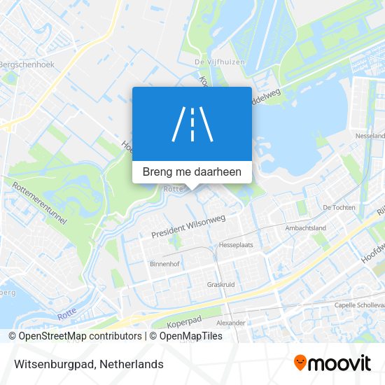 Witsenburgpad kaart