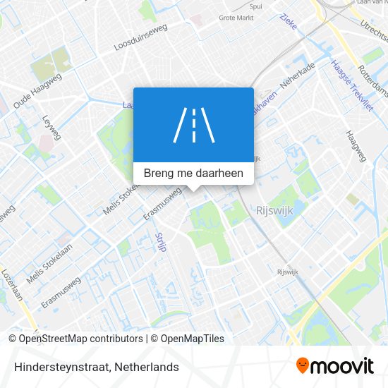 Hindersteynstraat kaart