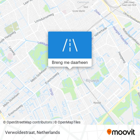 Verwoldestraat kaart