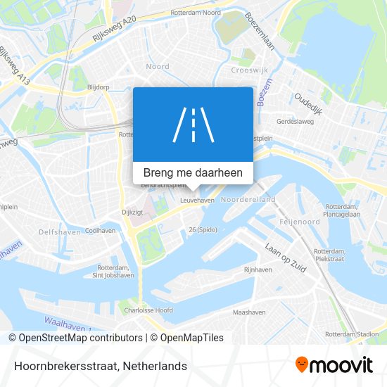 Hoornbrekersstraat kaart