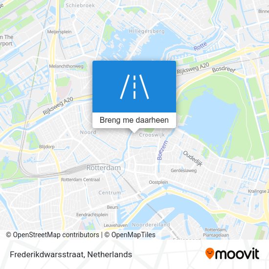 Frederikdwarsstraat kaart
