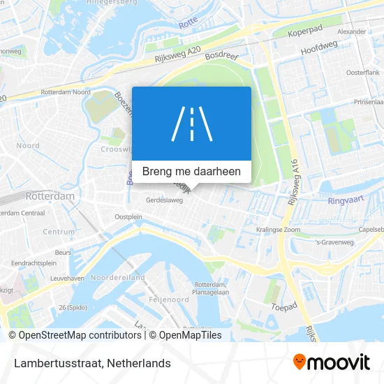 Lambertusstraat kaart