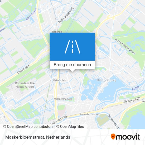 Maskerbloemstraat kaart