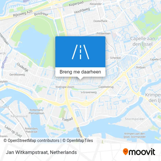 Jan Witkampstraat kaart