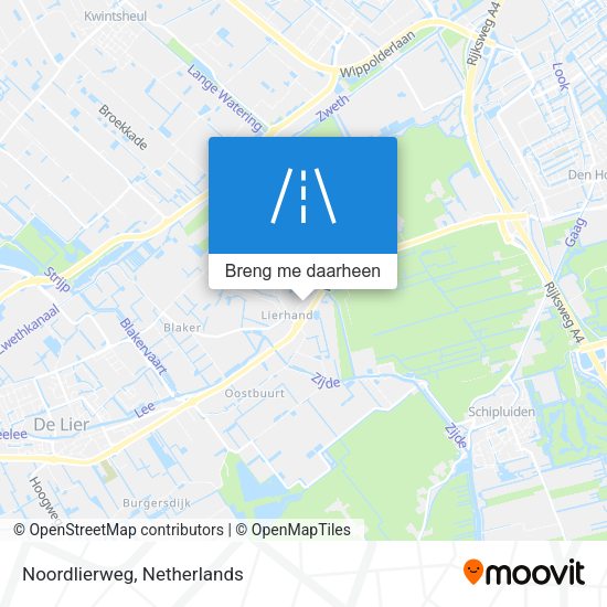 Noordlierweg kaart