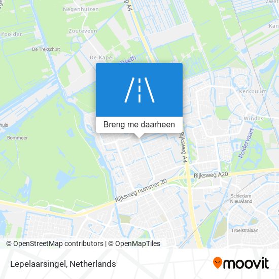 Lepelaarsingel kaart