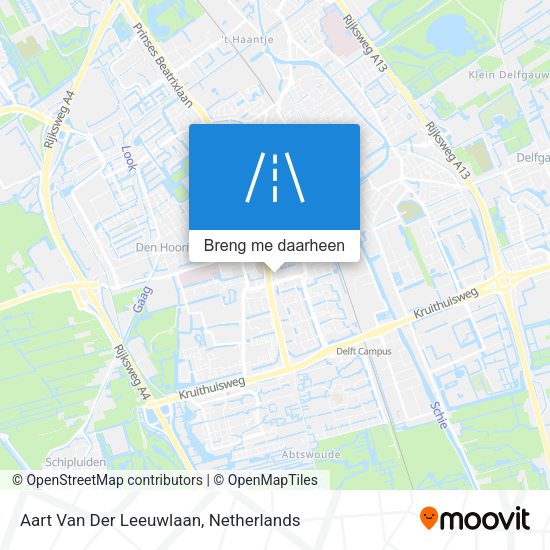 Aart Van Der Leeuwlaan kaart