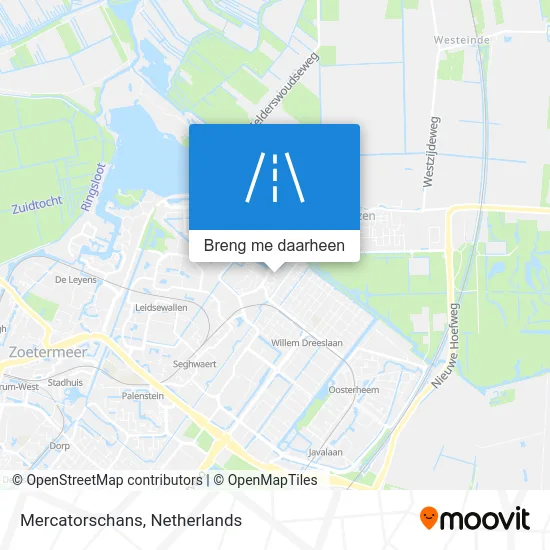 Mercatorschans kaart