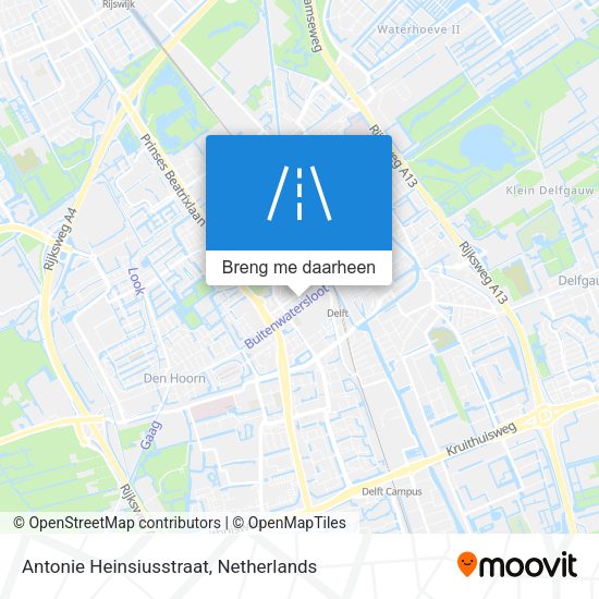 Antonie Heinsiusstraat kaart